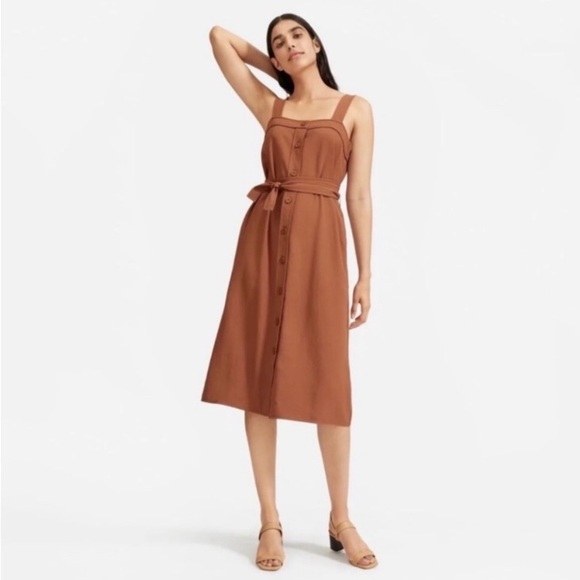 Everlane Dresses & Skirts - Everlane Goweave picnic dress 8 burnt caramel